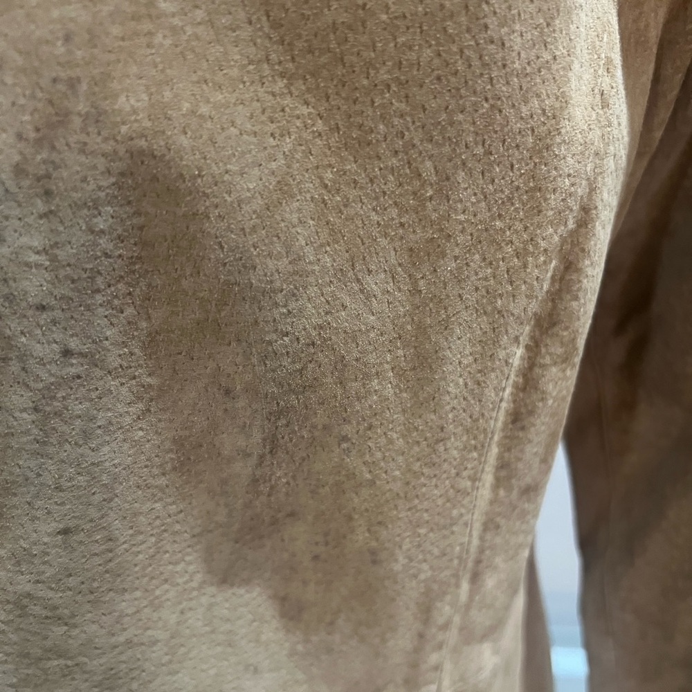 Bagatelle Light Brown Suede Womens Shacket - Picture 3 of 7